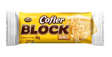 CHOCOLATE BLOCK COFLER BLANCO 38GS