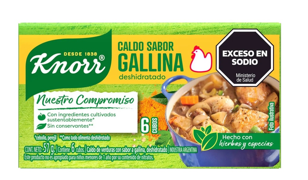 CALDO DE GALLINA KNORR 6U