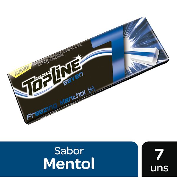 CHICLE TOPLINE SEVEN MENTOL