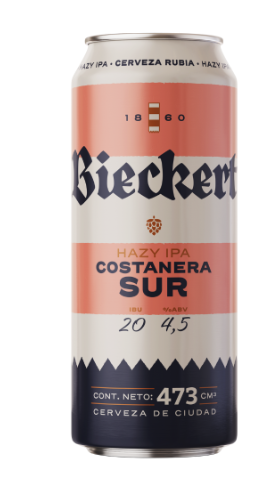 CERVEZA BIECKERT HAZY IPA LATA 473CC