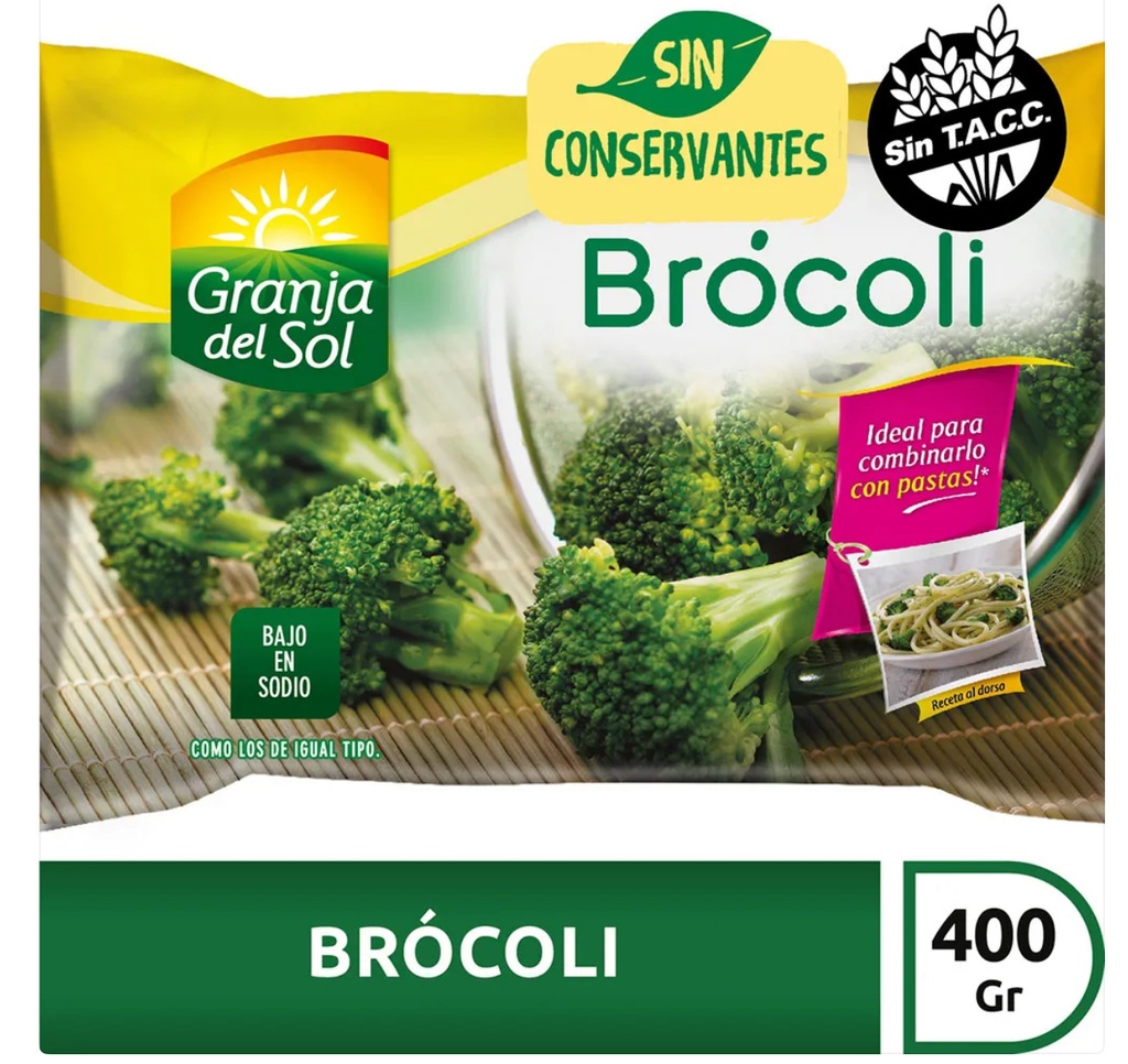 BROCOLI CONGELADO GRANJA DE SOL 400GR