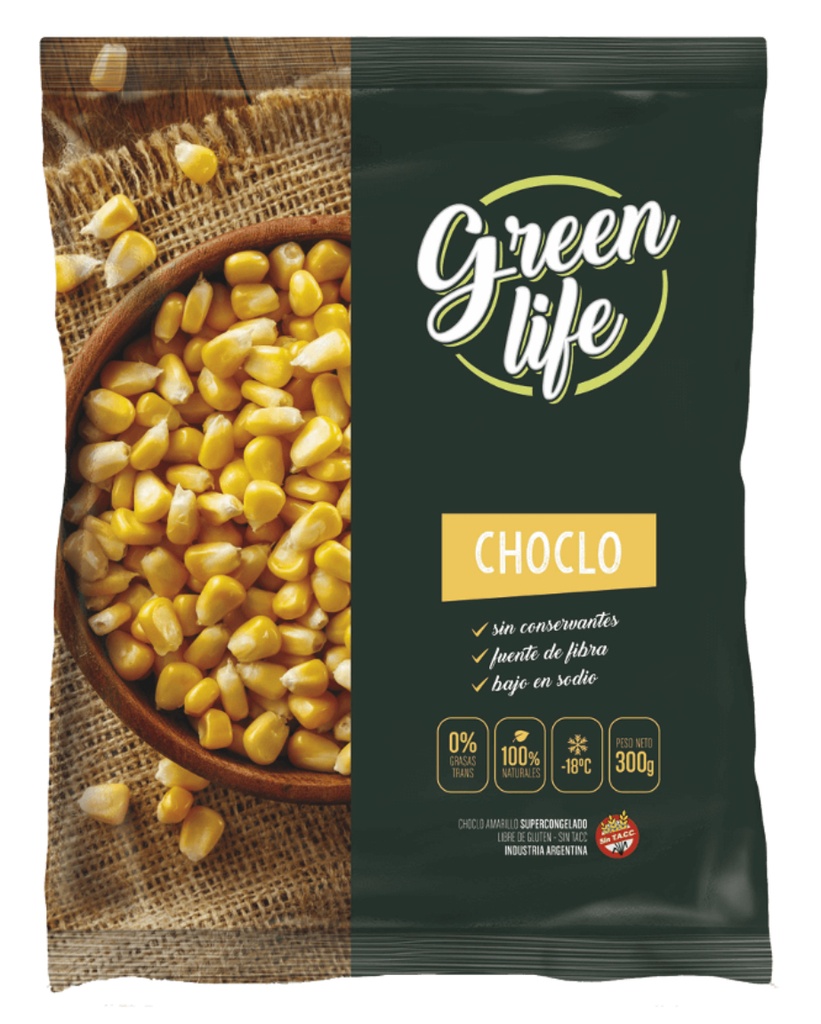 CHOCLO CONGELADO GREEN LIFE 350GR