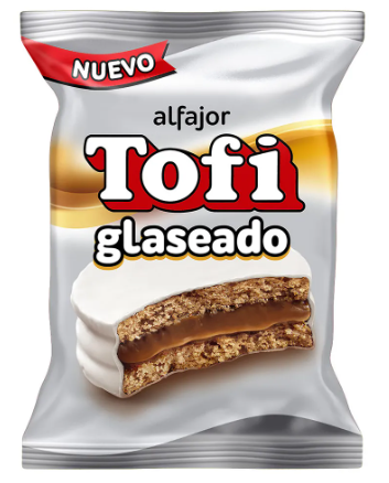 ALFAJOR TOFI GLASEADO