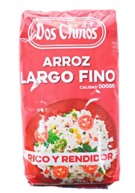 ARROZ LARGO FINO DOS CHINOS 1KG