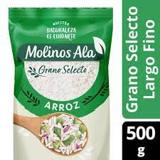 ARROZ LARGO FINO MOLINOS ALA GRANOS SELECCIONADOS 500GR