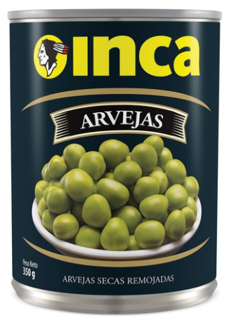 ARVEJAS EN LATA INCA 350G