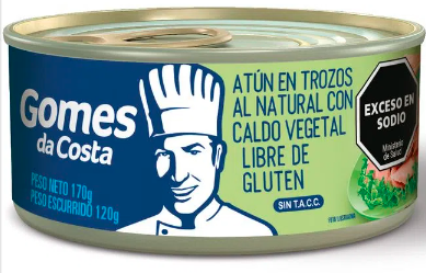 ATUN TROZADO GOMES DA COSTA NATURAL 170GR