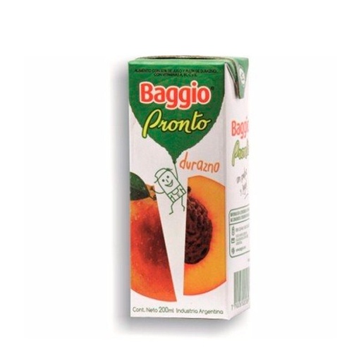 BAGGIO PRONTO DURAZNO NARANJA 200ML