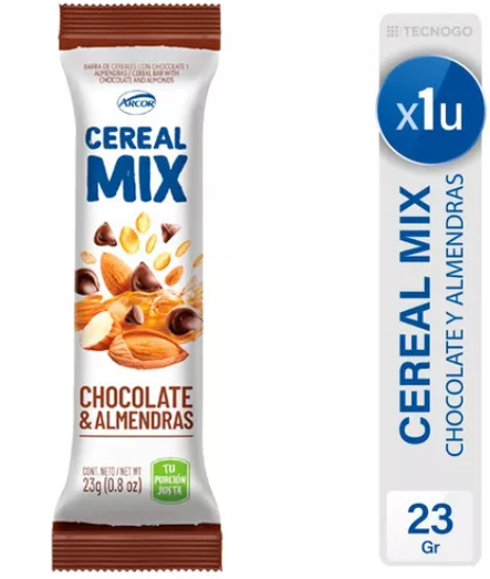 BARRA DE CEREAL CEREAL MIX CON CHOCOLATE 28GR