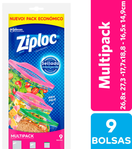 BOLSA ZIPLOC MULTIPACK