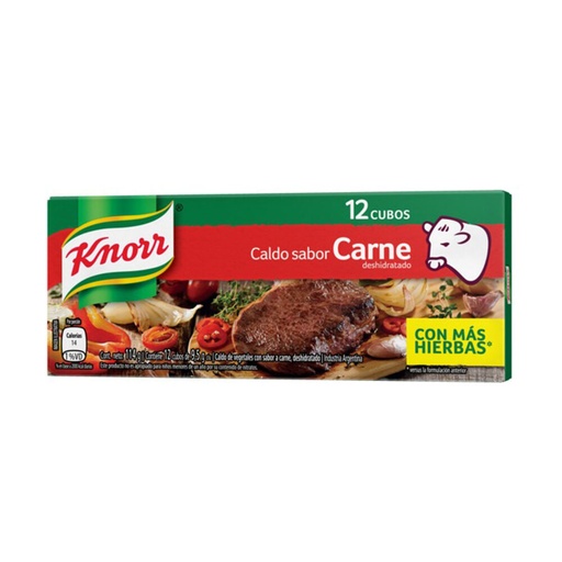 CALDO DE CARNE KNORR 12U