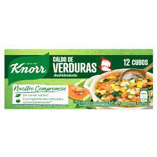 CALDO KNORR VERDURA DESHIDRATADO 12UN