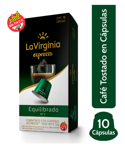 CAPSULAS CAFE LA VIRGINIA EQUILIBRADO X10