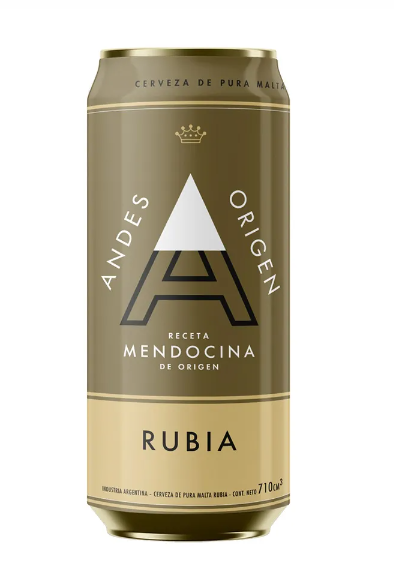 CERVEZA ANDES RUBIA LATA 710CC