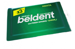 CHICLE BELDENT MENTA X3