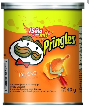 PAPAS FRITAS PRINGLES CHEDDAR 40GR