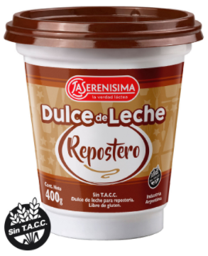 DULCE DE LECHE REPOSTERO LA SERENISIMA 400GR