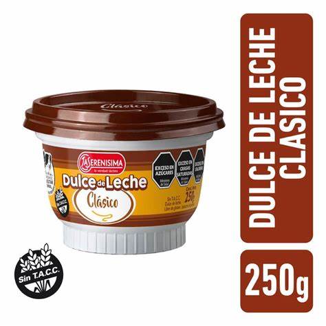 DULCE DE LECHE CLASICO LA SERENISIMA 250CC