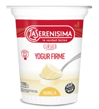 YOGURT ENTERO LA SERENISIMA FIRME VAINILLA 190GR