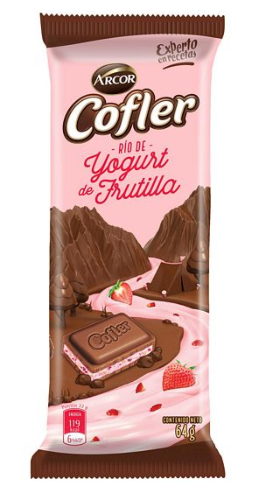 CHOCOLATE COFLER YOGURT DE FRUTILLA 64GR