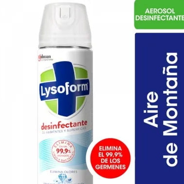 DESINFECTANTE EN AEROSOL LYSOFORM AIRE DE MONTAÑA 360CC