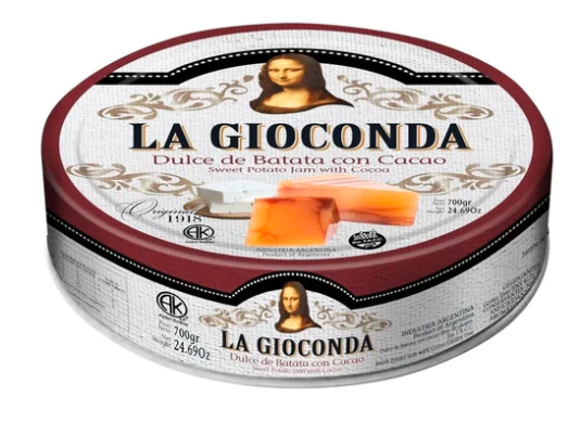 DULCE DE BATATA CON CACAO LA GIOCONDA 700GR