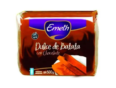 DULCE DE BATATA CON CHOCOLATE ESTUCHE EMETH 500GR