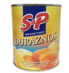 DURAZNO AL NATURAL EN MITAD S&P 485G