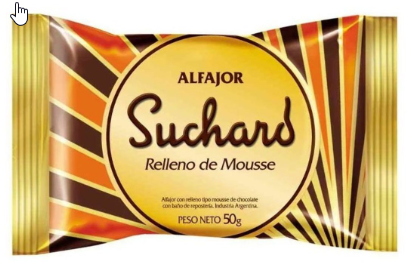 ALFAJOR SUCHARD CHOCOLATE 50GR 