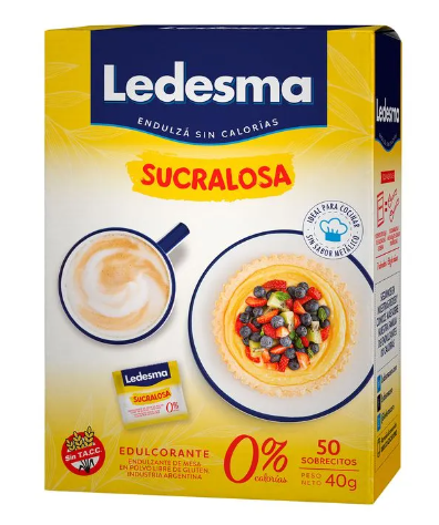 EDULCORANTE LEDESMA SUCRALOSA 50 SOBRES