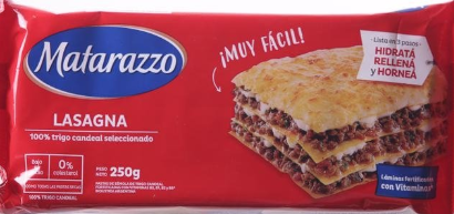 FIDEOS LASAGNA MATARAZZO 250GR