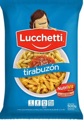 FIDEOS TIRABUZON LUCCHETTI 500GR