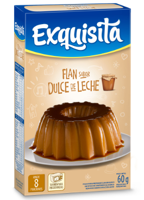 FLAN EXQUISITA SABOR DULCE DE LECHE 60GR