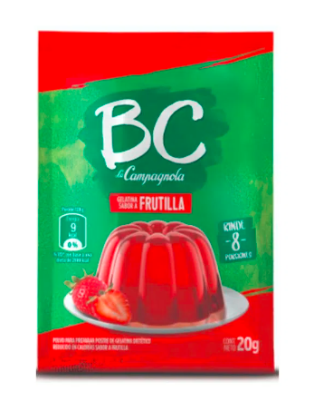 GELATINA BC LIGHT FRUTILLA