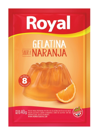 GELATINA ROYAL SABOR NARANJA