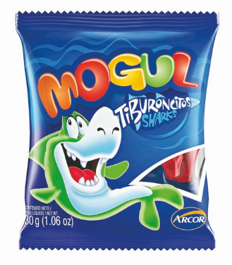 GOMITAS MOGUL TIBURONCITOS 30GR