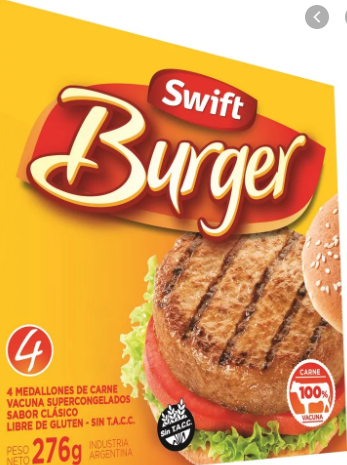 HAMBURGUESA SWIFT X4 UNIDADES 69GR 