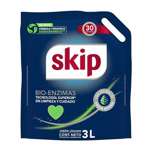 JABON LIQUIDO SKIP CON BIO ENZIMAS 3LT