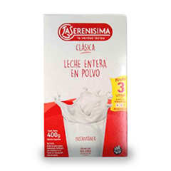 LECHE EN POLVO ENTERA LA SERENISIMA 400GR