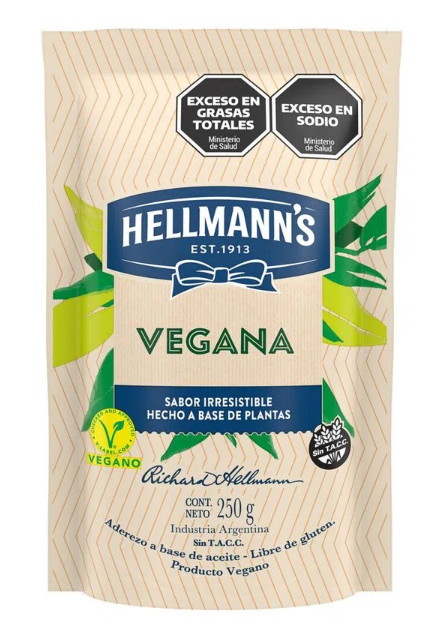 MAYONESA HELLMANS VEGANA 250GR