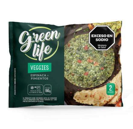 MEDALLON VEGGIES ARVEJAS Y BROCOLI GREEN LIFE X2