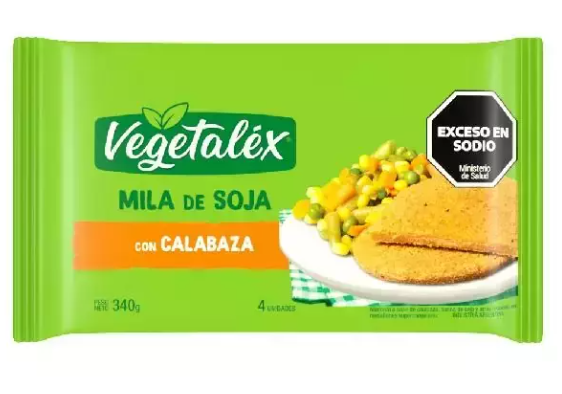 MILANESA DE SOJA VEGETALEX CALABAZA 4 UNIDADES