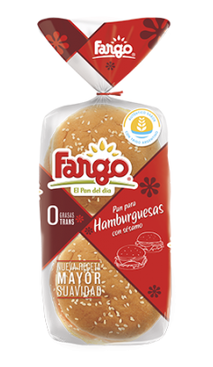 PAN DE HAMBURGUESA FARGO CON SESAMO