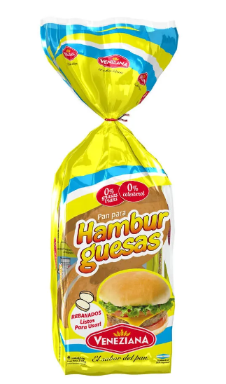 PAN DE HAMBURGUESA LA VENEZIANA