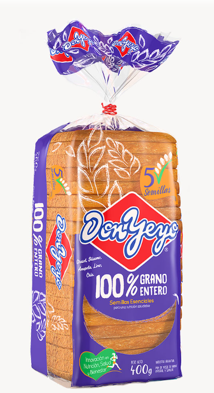 PAN INTEGRAL CON SEMILLAS DON YEYO 400GR