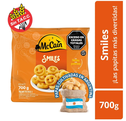 PAPAS CONGELADAS MC CAIN SMILES 700GR