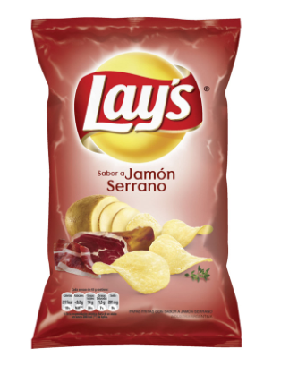 PAPAS FRITAS LAYS JAMON SERRANO 85GR