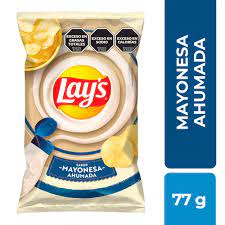 PAPAS FRITAS LAYS MAYONESA AHUMADA 77G