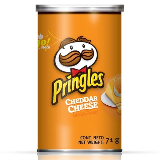 PAPAS FRITAS PRINGLES CHEDDAR 71GR