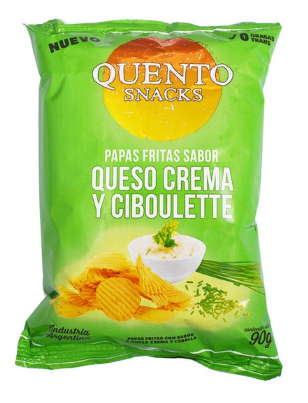 PAPAS QUENTO CREMA CIBOULLETTE 90G